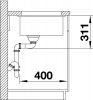 Blanco Subline 375-U keramika - Čierna - 2